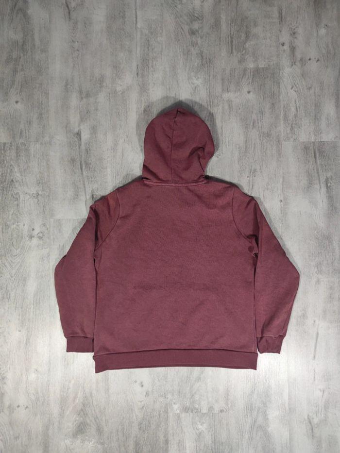 Sweat à Capuche Puma Bordeaux Logo Floqué Blanc Taille XS Homme - photo numéro 7