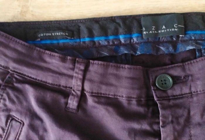 Chino homme violet foncé taille 42 Izac - photo numéro 5