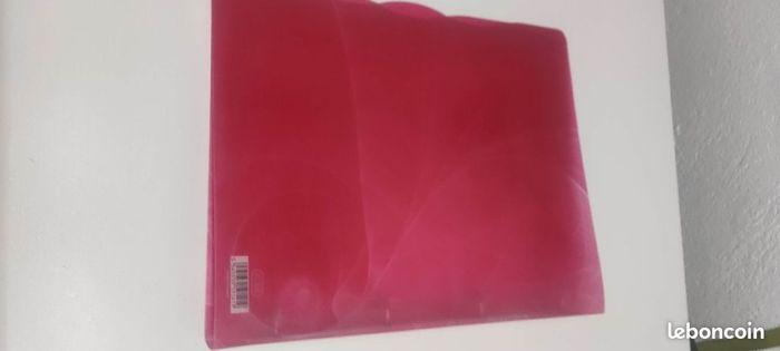 Classeur couverture souple grand format rose - photo numéro 3