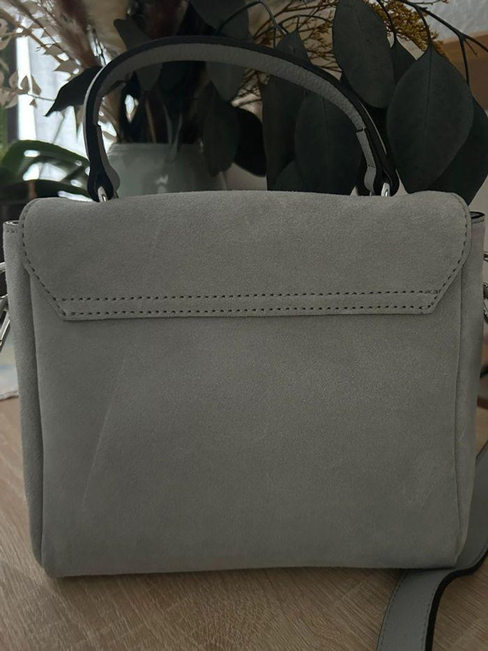 Sac Coccinelle gris nubuck suédé - photo numéro 3