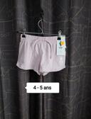 Short Lila neuf 4-5 ans