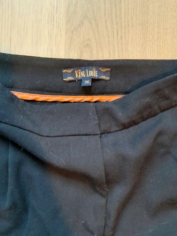 King louie pantalon  chino bleu marine taille 36 - photo numéro 2