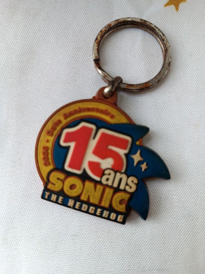 Sega Porte clef clé keychain Sonic hedgehog 15 ans 2006 anniversaire collector collection pvc game - photo numéro 8