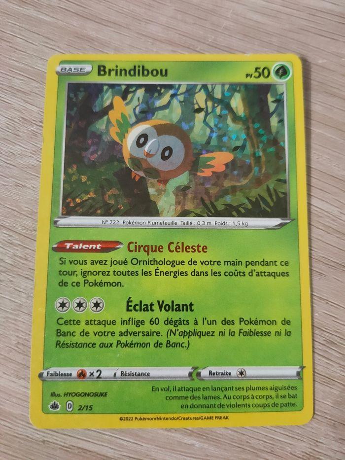 Carte Pokémon McDo 2/15 Brindibou - photo numéro 1