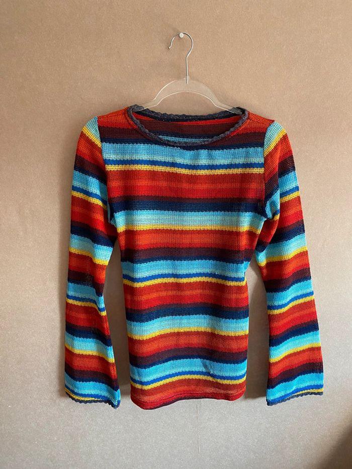 70s style rainbow top - photo numéro 3