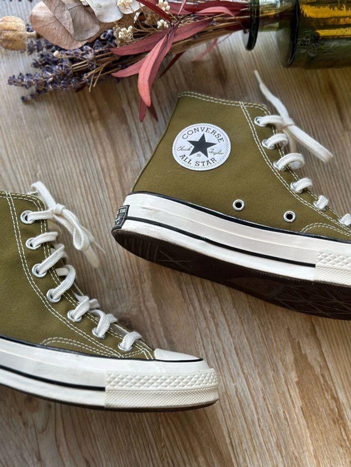 Converse Chuck 70 montantes vert olive - Taille 38 - photo numéro 5