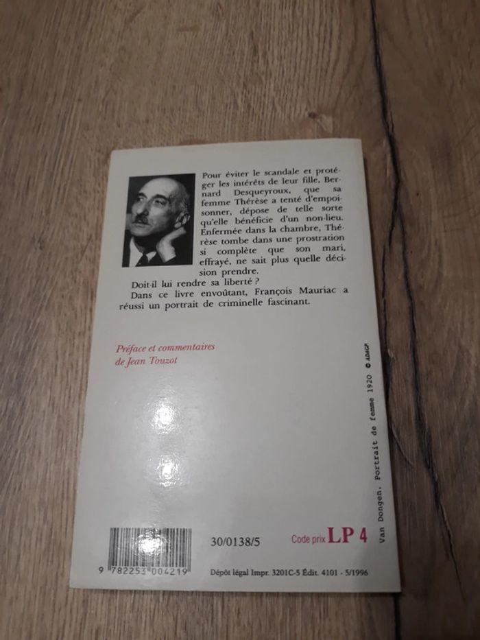 Livre Thérèse Desqueyroux de François Mauriac - photo numéro 2