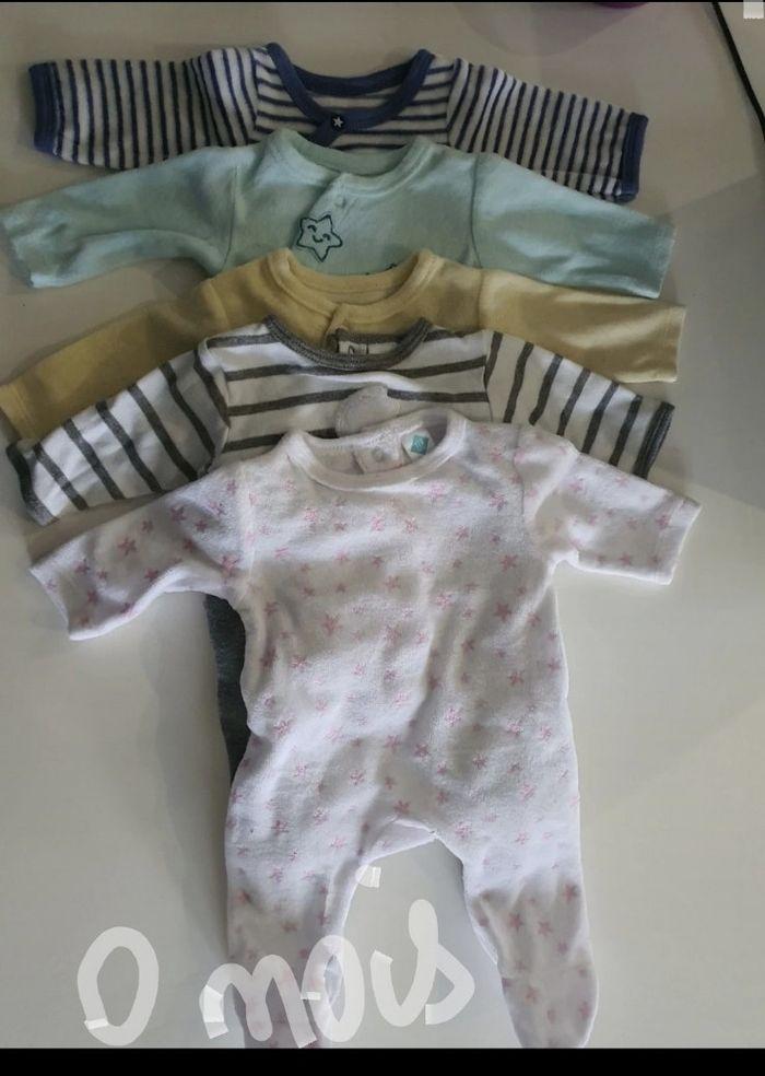 Lot 5 pyjamas bébé - photo numéro 1