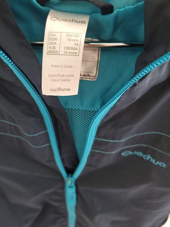 Veste zippée Queshua bleu marine brodé - photo numéro 2