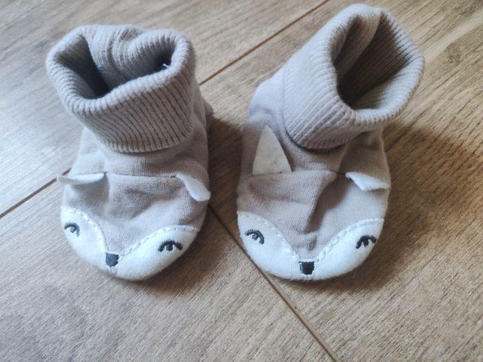 Petit chaussons bébé renard - photo numéro 1