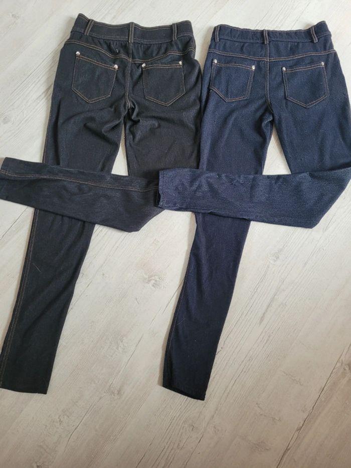 Pantalon femme le lot de 2 jeggins taille M - photo numéro 1