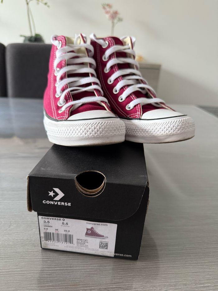 Converse all star haute bordeaux pointure 36 - photo numéro 1