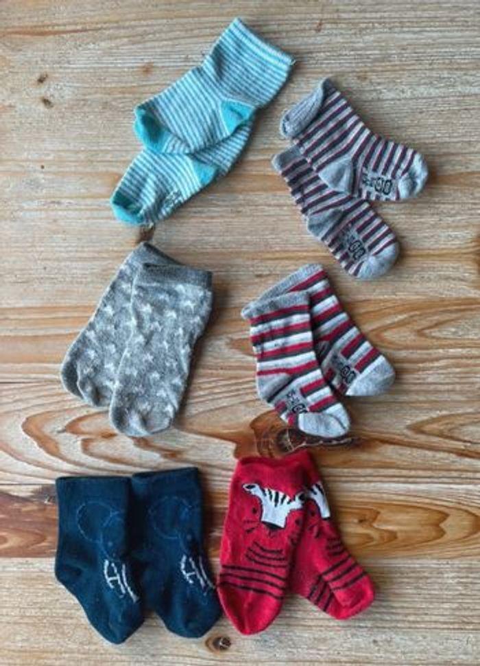 Lot de 6 paires de chaussettes bébé garçon - photo numéro 1