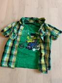 Ensemble chemise courte et t shirt 6 ans