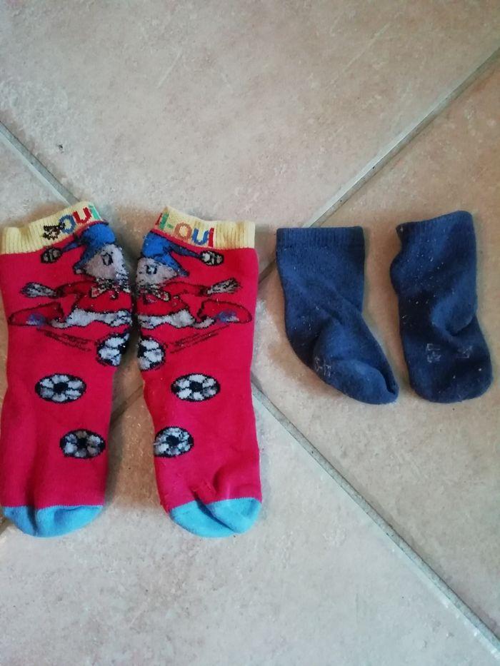 Lot de 2 paires de chaussettes taille 15-17 et 18-20