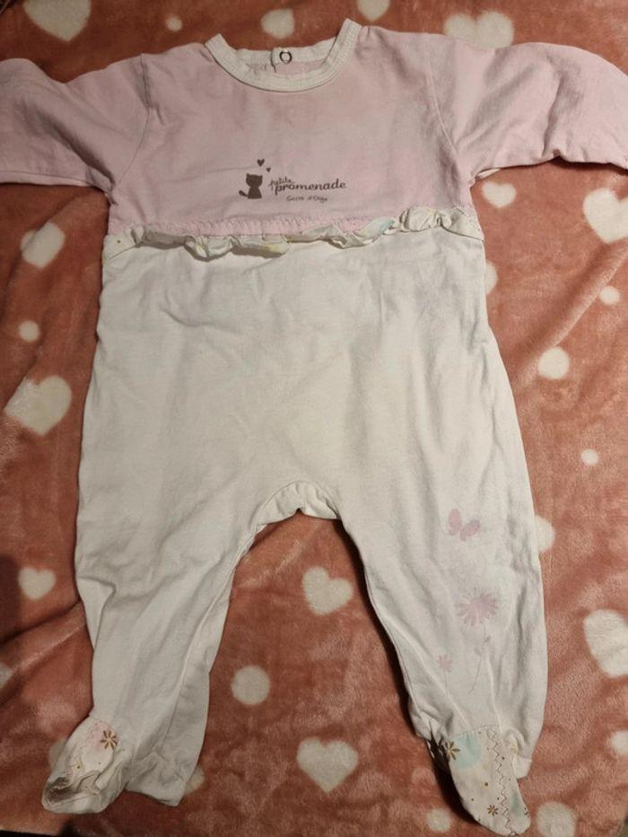 Lot de 3 pyjamas filles 6 mois - photo numéro 1