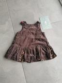 Robe velour - bébé fille - 6mois