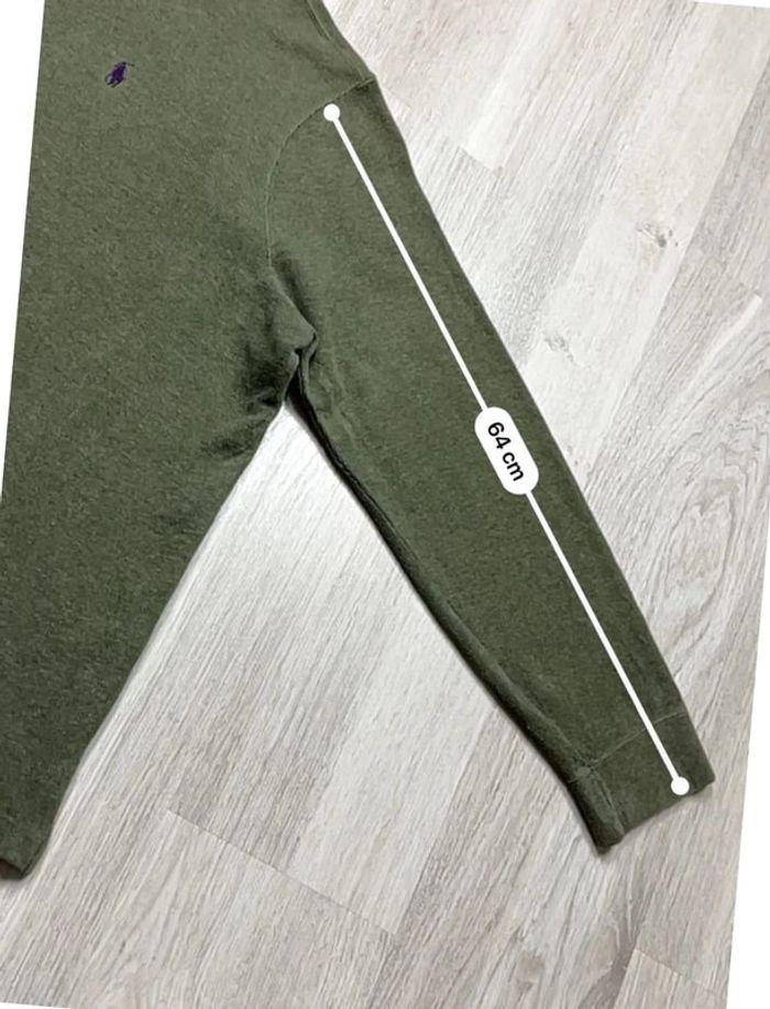 👕 Half Zip, Quart Zip, sweat col roulé à fermeture Ralph Lauren Kaki Taille XXL 👕 - photo numéro 4