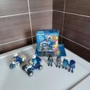 Lot playmobil 71092 policier et quad +autres policiers et moto