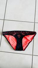 Culotte de bain noir et orange