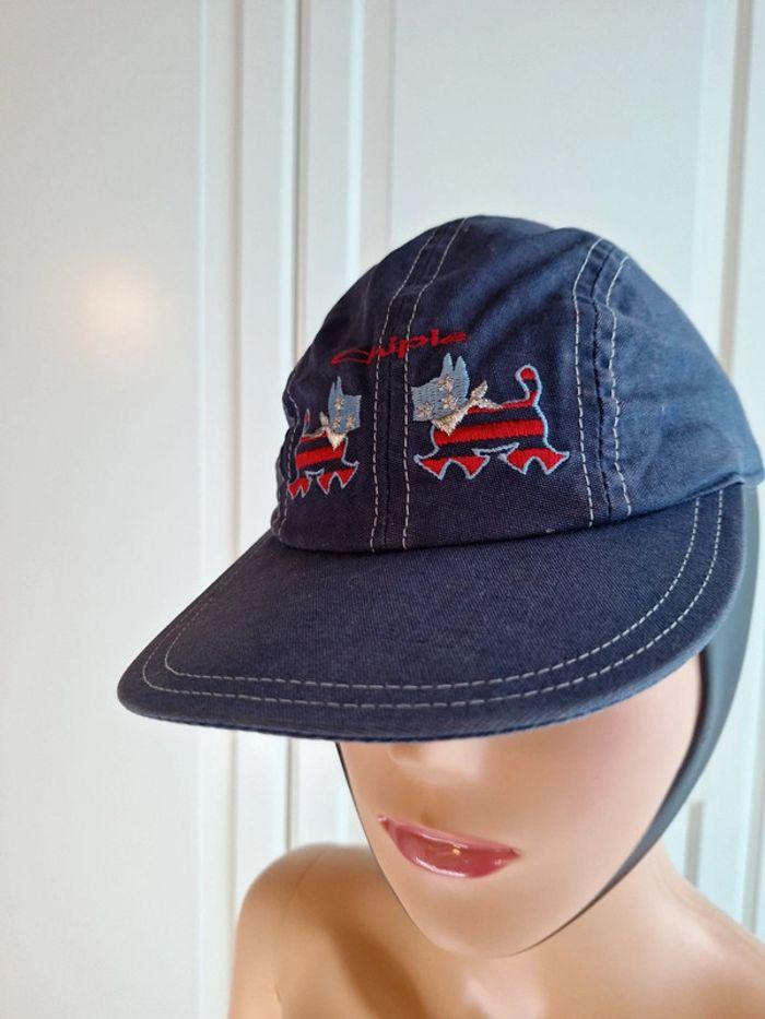 Casquette reglable vintage jean bleu marque Chipie junior - photo numéro 9