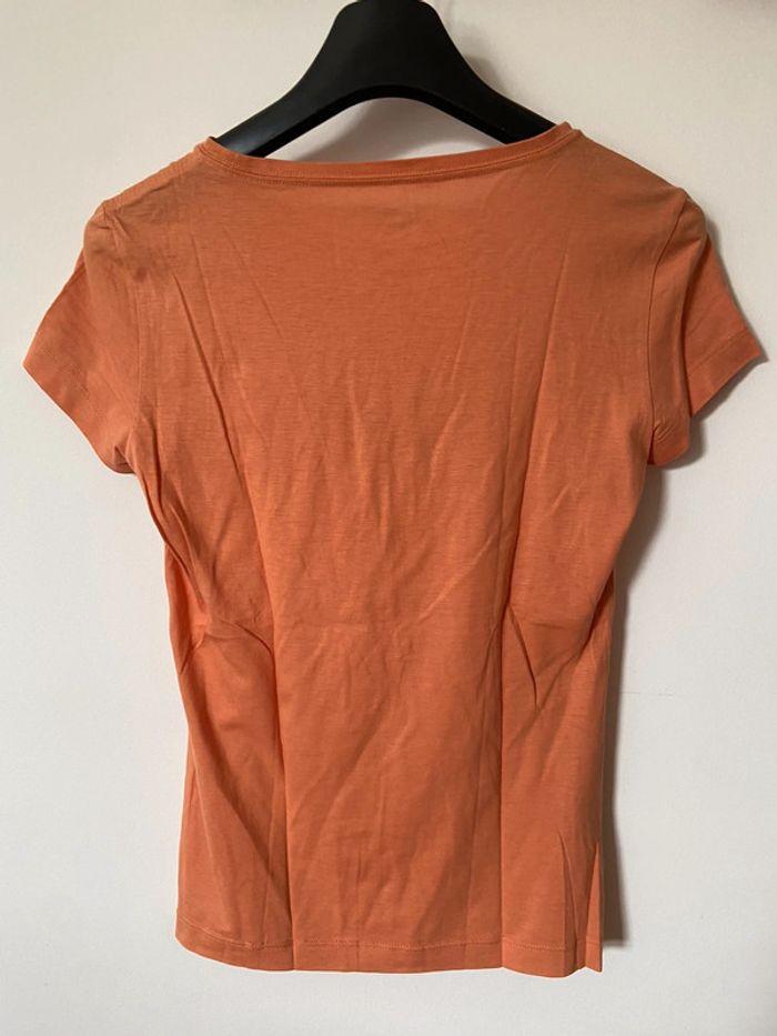 Tee-shirt Lacoste orange taille 36 - photo numéro 2