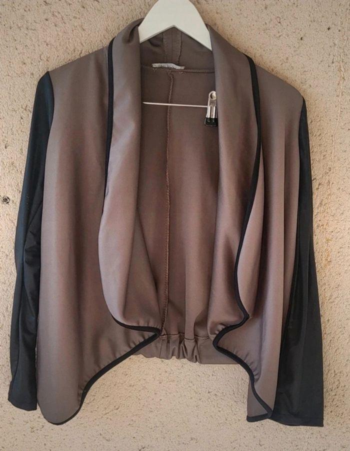 Veste taupe/ marron Taille 38 - photo numéro 1