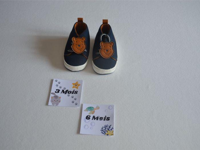 Chaussures Winnie The Pooh Disney marine/camel 3/6 mois - photo numéro 1