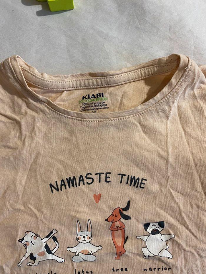 Jolie tee shirt namaste animaux - photo numéro 3