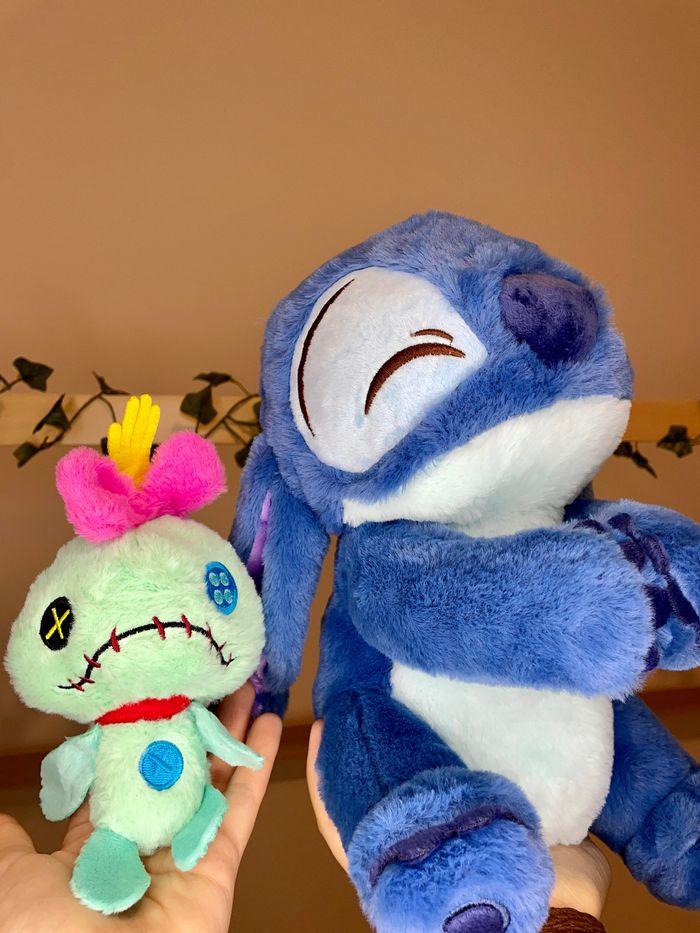 Peluche Disney Stitch avec son doudou souillon - photo numéro 9