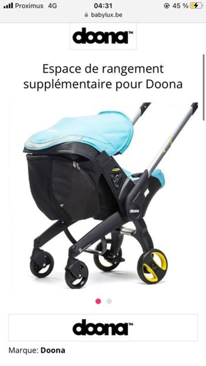 Pousette doona + 2 bases isofix et les accessoires - photo numéro 6