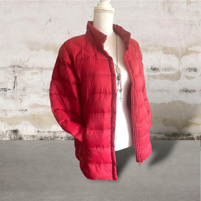 Veste Doudoune légère rouge en plumes et duvet taille 46 Grain de malice - photo numéro 1