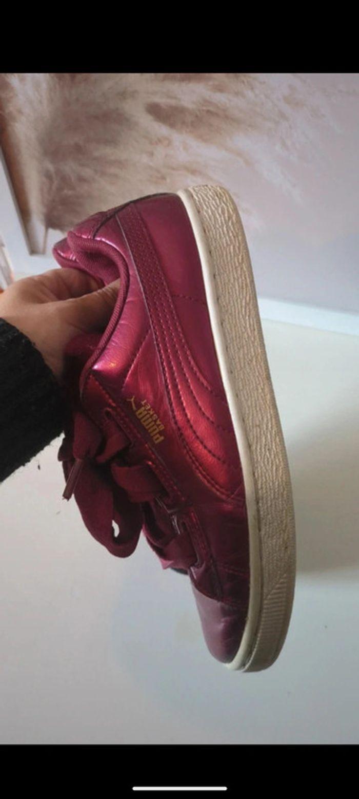 Baskets Puma Heart Bordeaux rouge - photo numéro 4