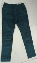 Pantalon velours vert bouteille T28 soit 38