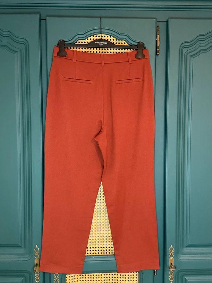 Pantalon carotte rouge Zara L - photo numéro 2