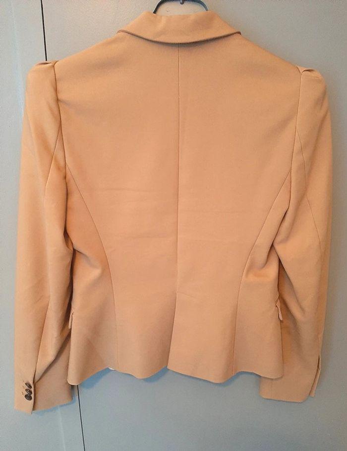 blazer Zara Basic beige taille S - photo numéro 3