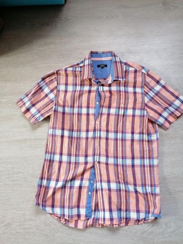 Chemise manches courtes à carreaux. Taille L - photo numéro 2