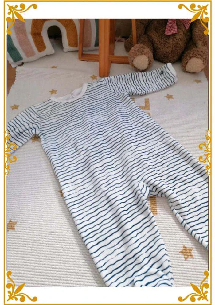 Pyjama velours petit bateau 12 mois - photo numéro 1