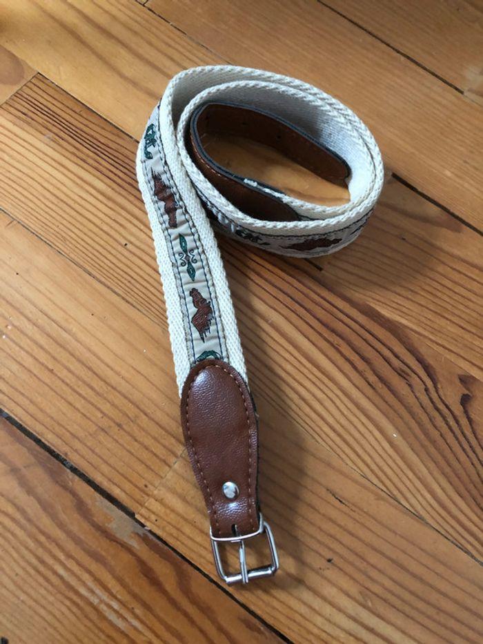 Vintage, ceinture cuir et corde 80 cm - photo numéro 1