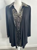 Blouse cardigan noire dorée et argentée Bexleys Woman T50 5XL