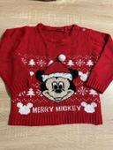 Pull de Noël Mickey 3 ans