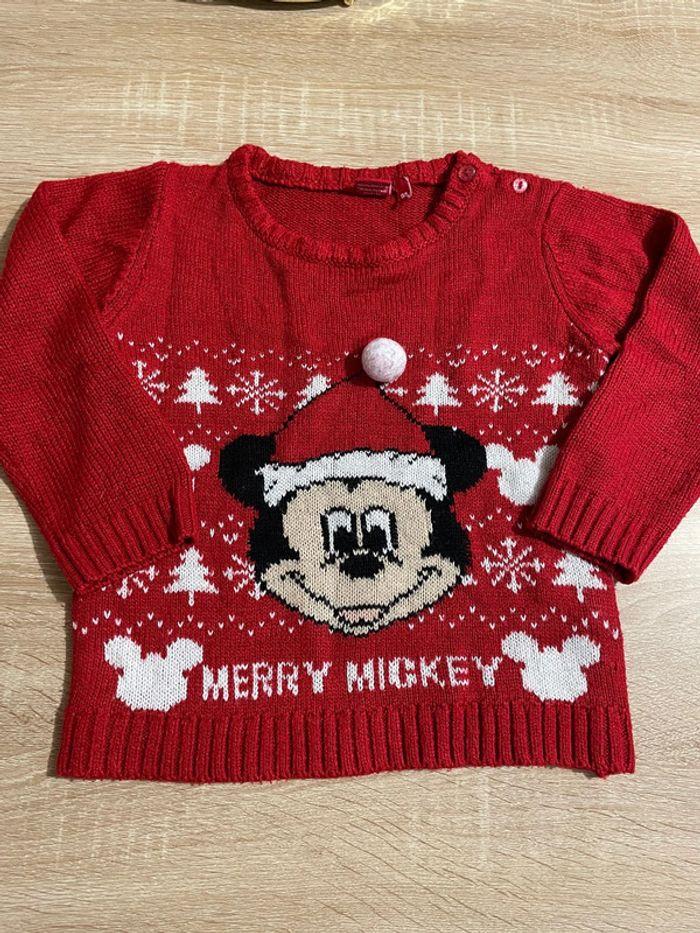 Pull de Noël Mickey 3 ans - photo numéro 1