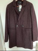 Manteau neuf laine tissu italien