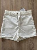 Short blanc bershka