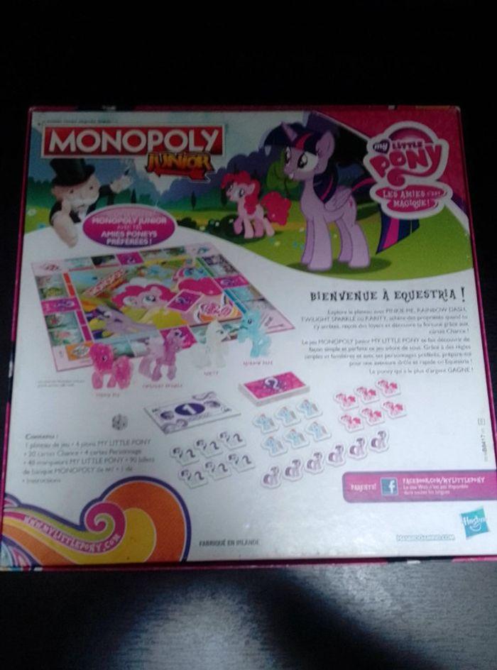 Jeu de société : Monopoly junior my little pony - photo numéro 2