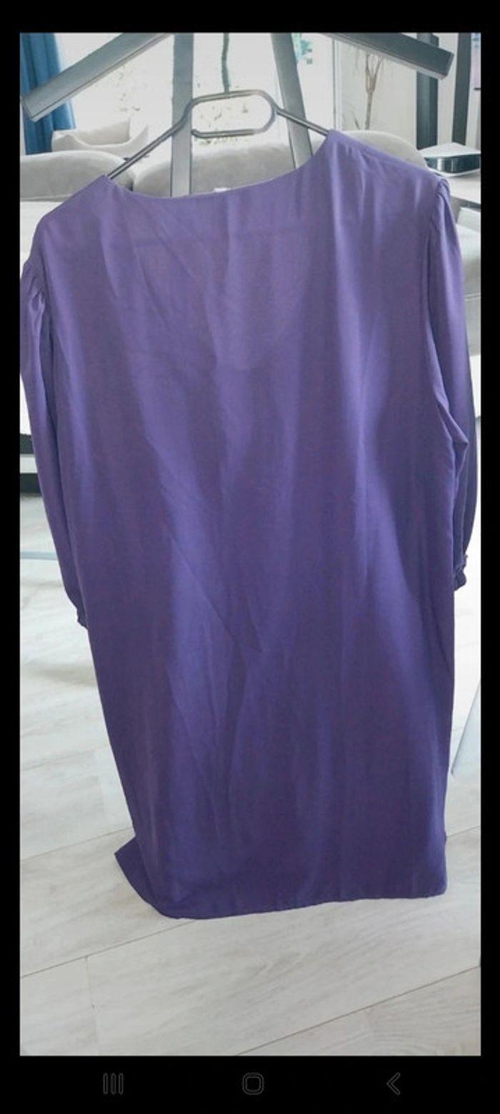 Robe violette Blancheporte neuve jamais portée taille 48 - photo numéro 4