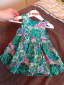 Robe été fille 9 mois