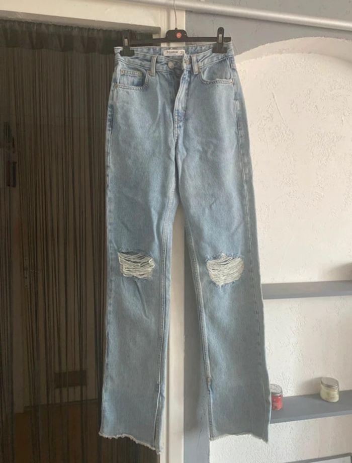 🩵 Superbe jean bleu clair Pull&Bear taille 32 XXS / 32 / 4 • Très bon état • Pull & Bear - photo numéro 1