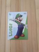 Cartes Limitée Panini "Luigi" Super Mario Play Time