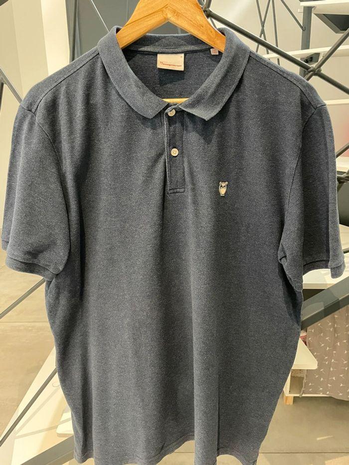 Polo taille XL bleu chiné Knowledge - photo numéro 1